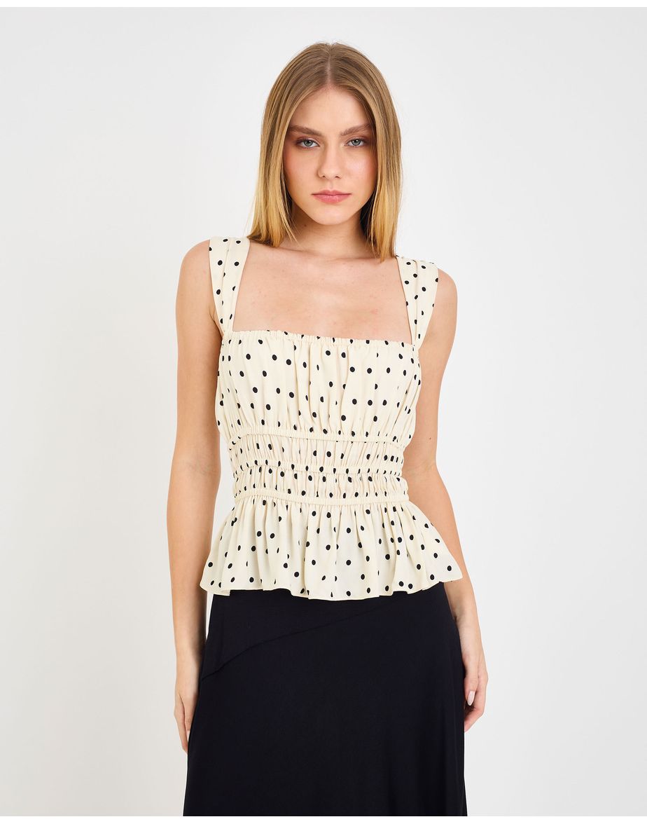 Blusa poá aya estampado