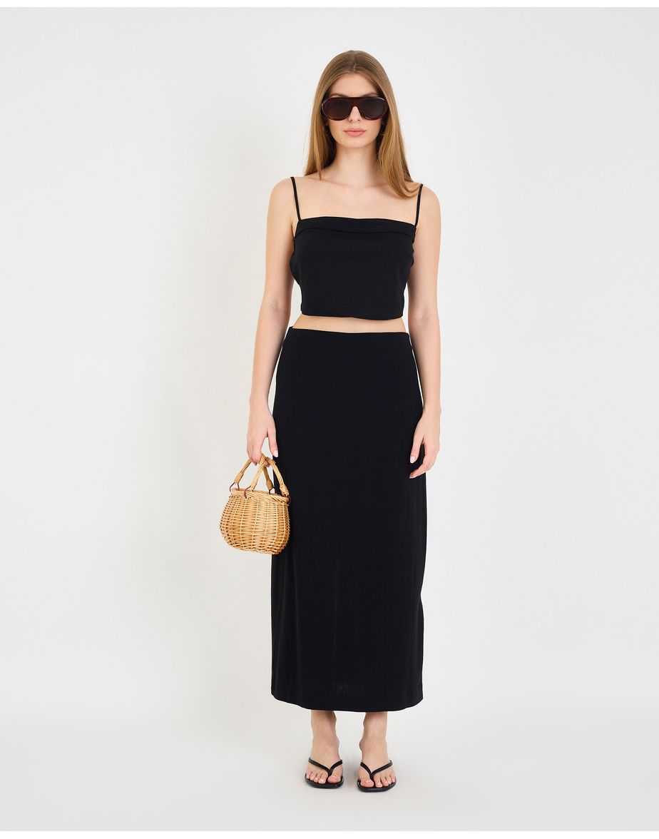 Saia coluna zen  preto