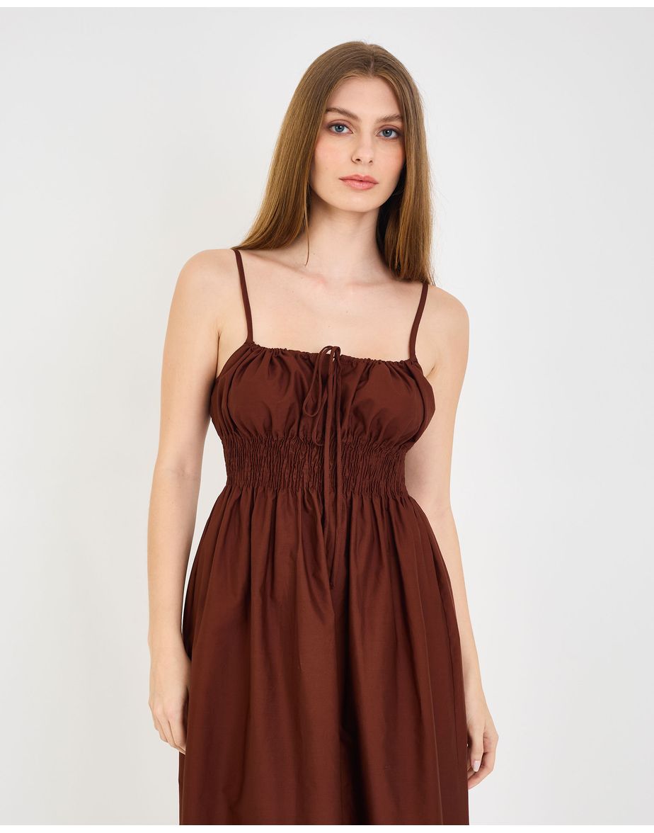 Vestido lastex boo  marrom