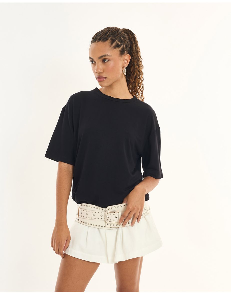 Camiseta over inv preto
