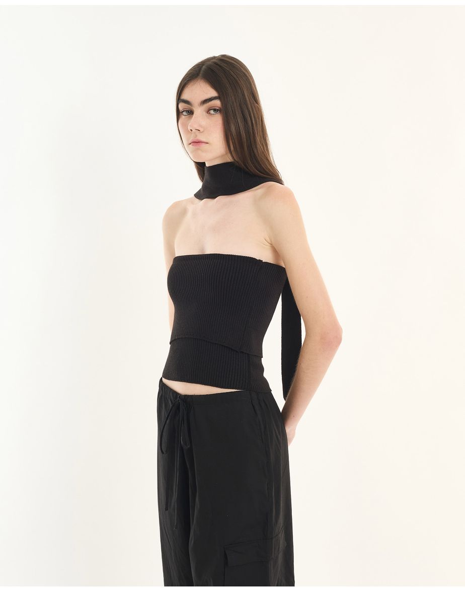 Top tricot inv preto