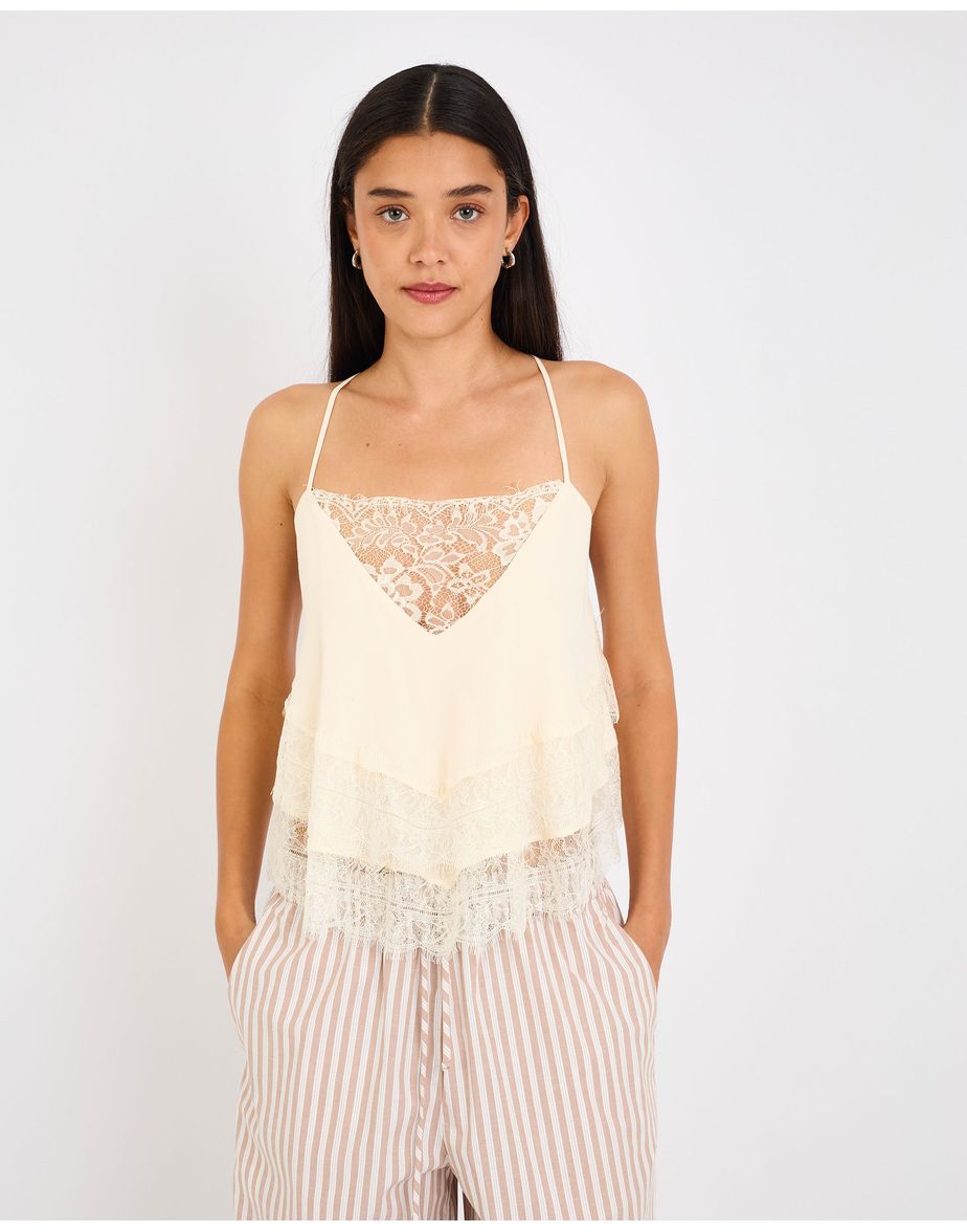Blusa nay era bege claro