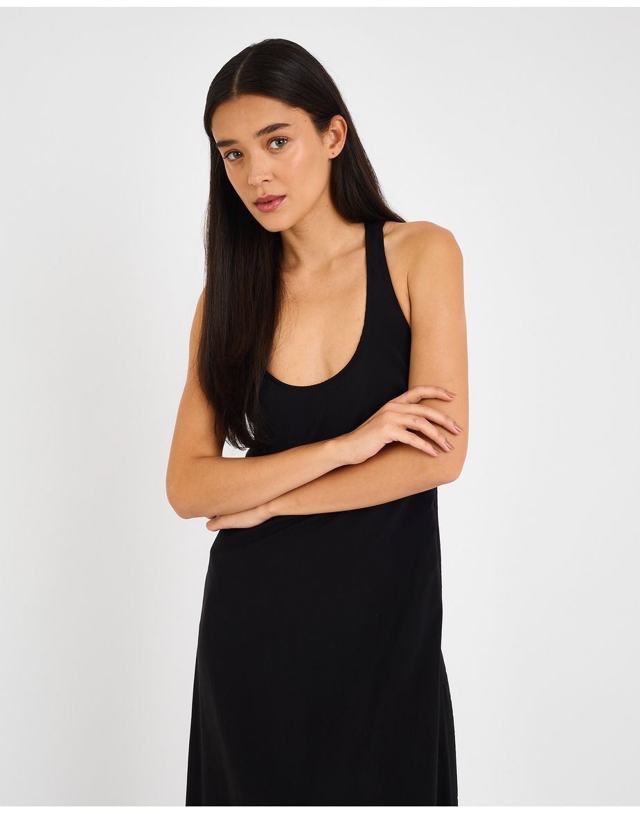 Vestido coluna cay preto