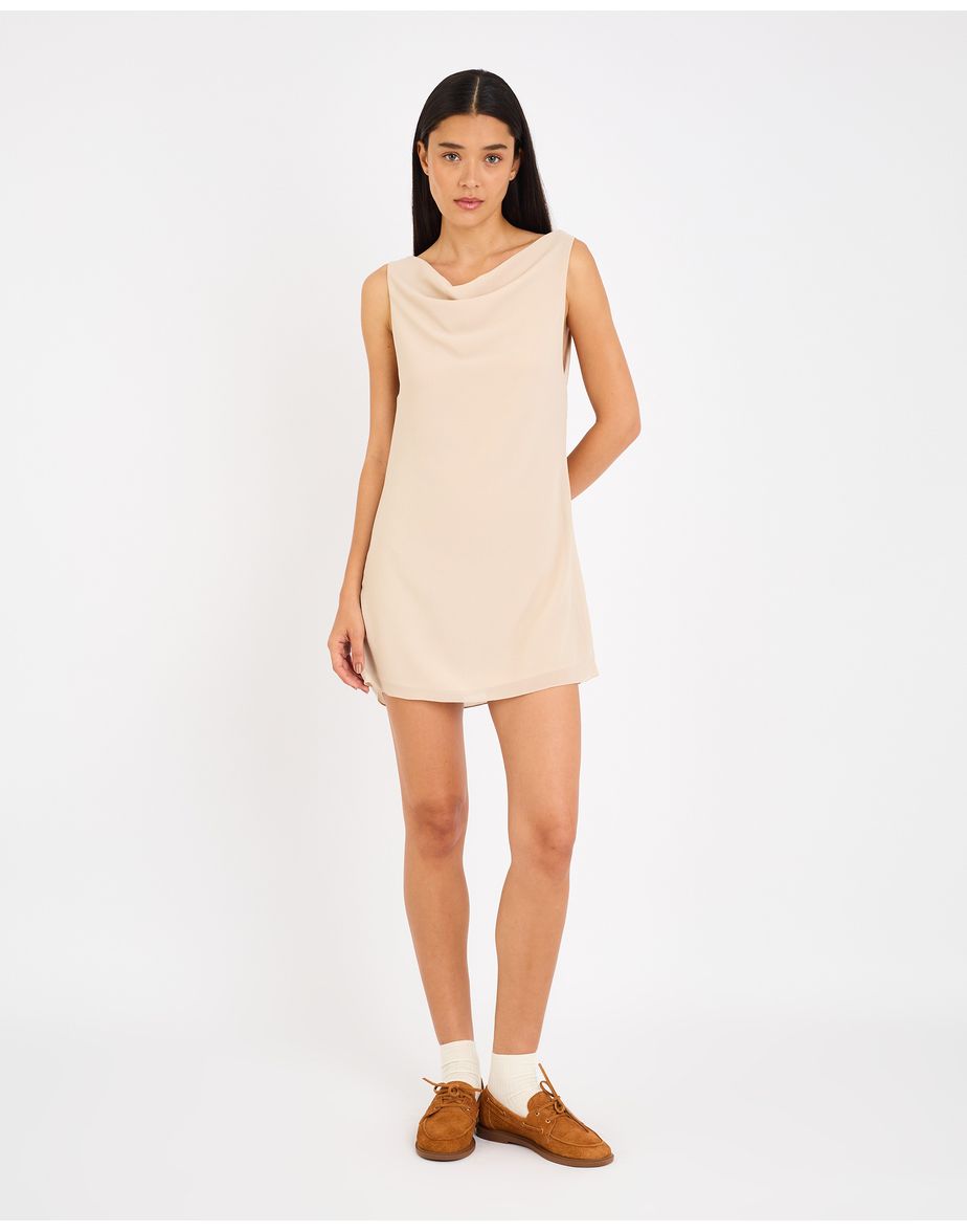 Vestido curto cay off-white