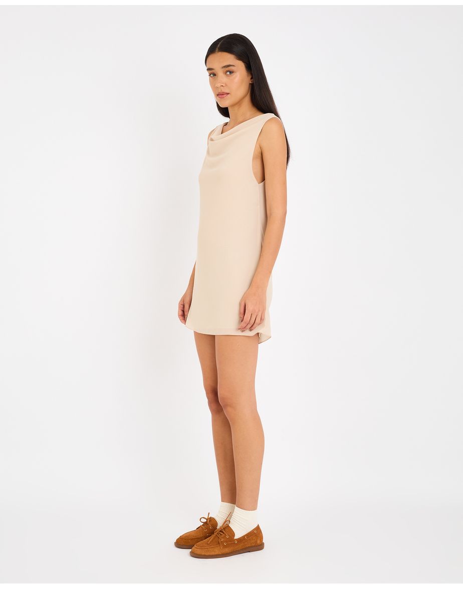Vestido curto cay off-white