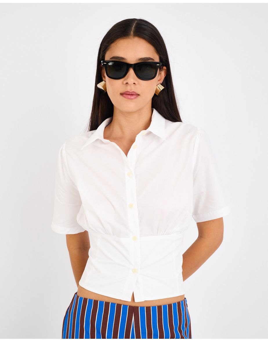 Camisa mg curta cay branco