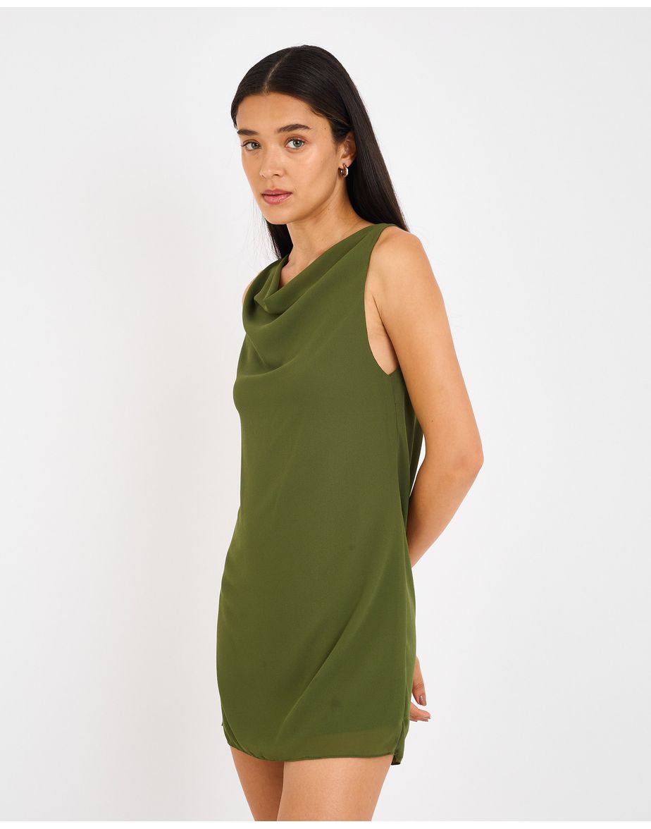 Vestido curto cay verde