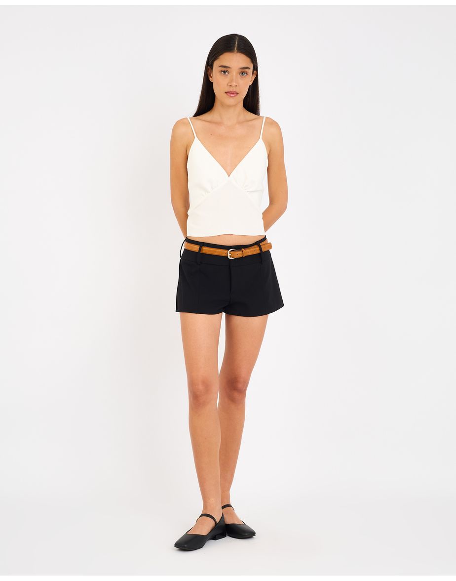 Short alfaiataria cay preto