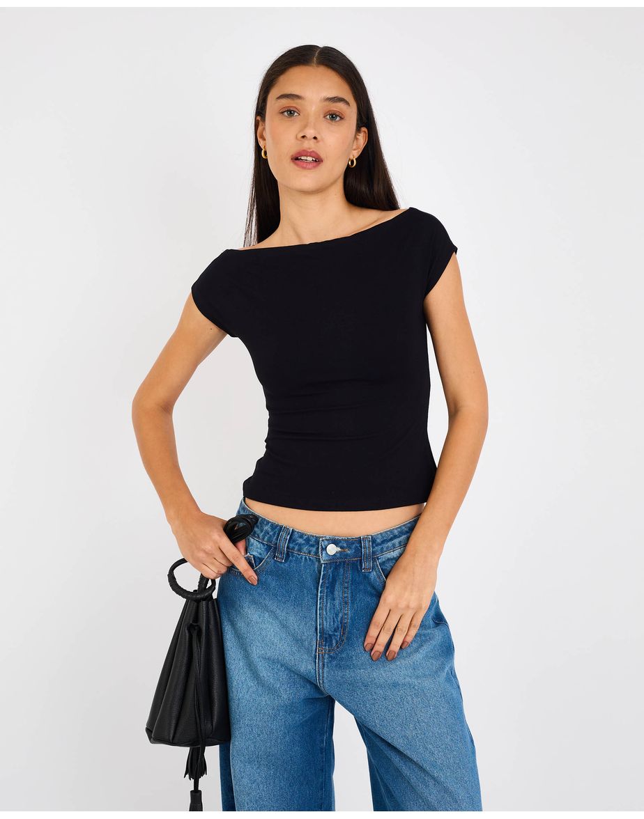 Camiseta dobra cay preto