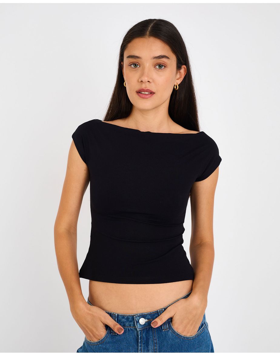 Camiseta dobra cay preto