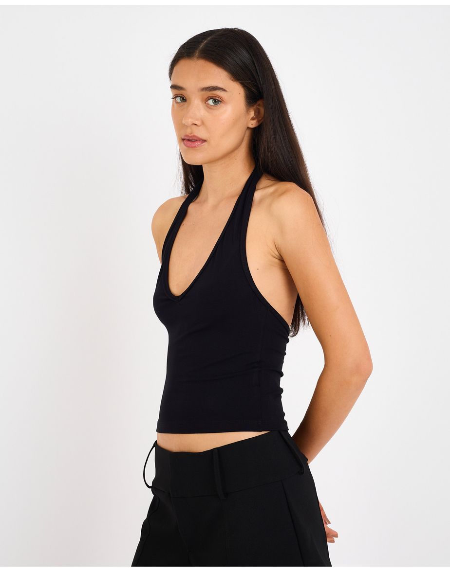 Regata halter cay preto