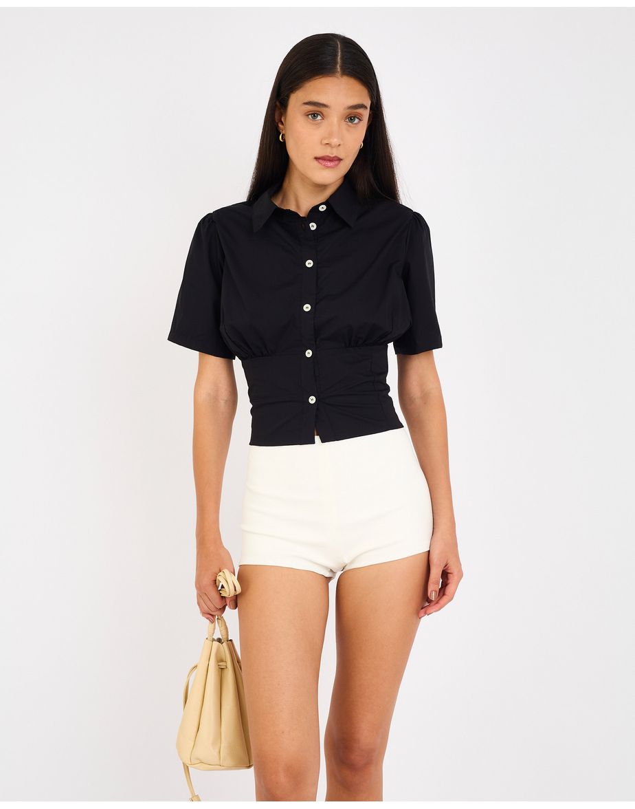 Camisa mg curta cay preto