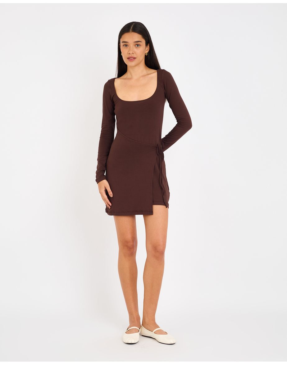 Vestido ballet cay marrom