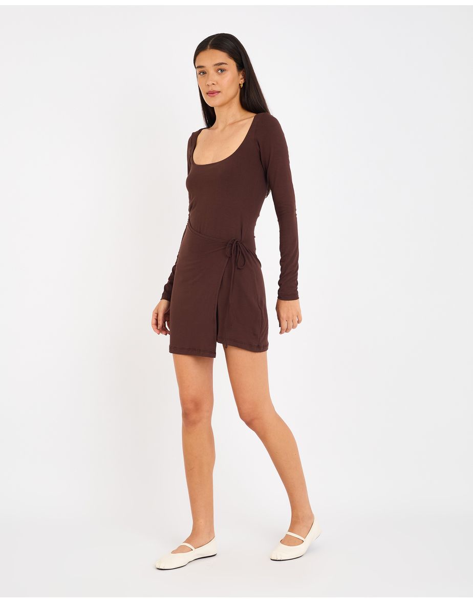 Vestido ballet cay marrom