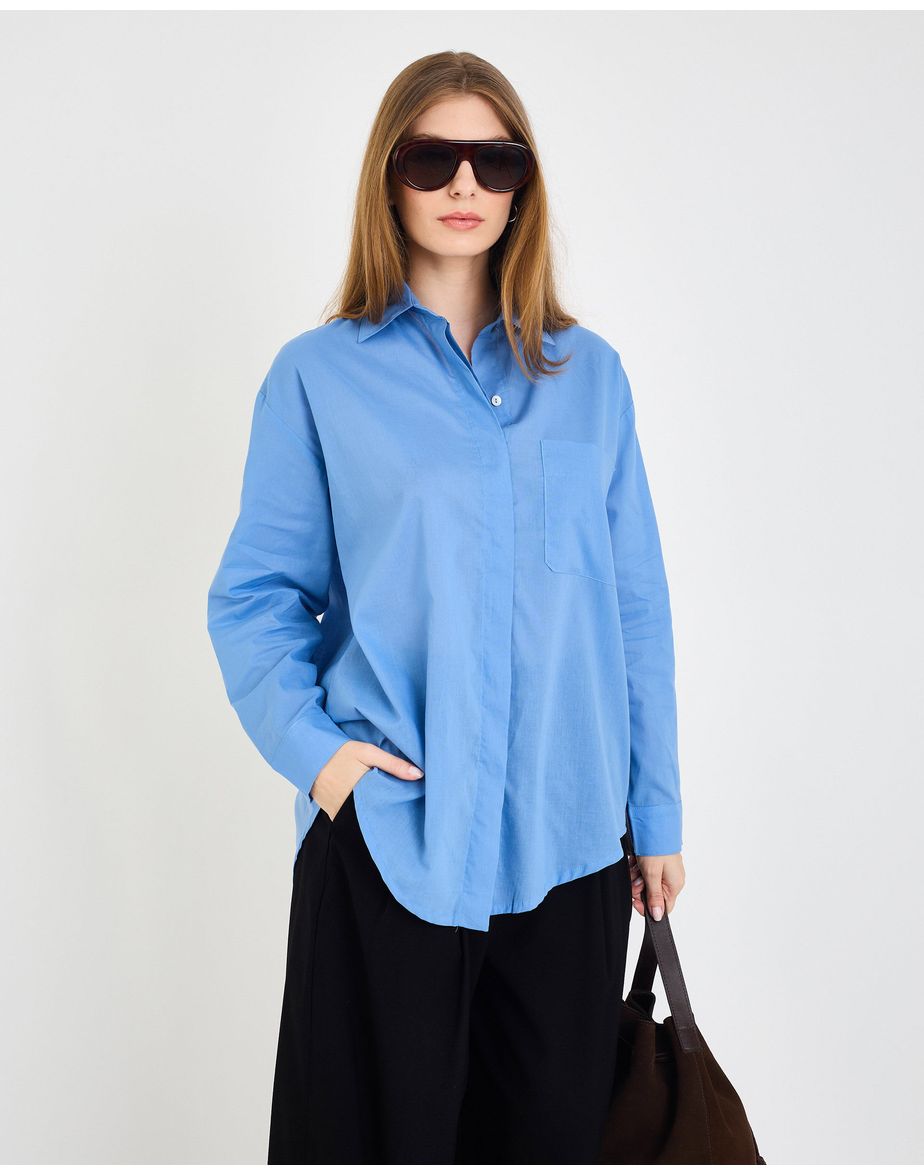Camisa pastel tou  azul