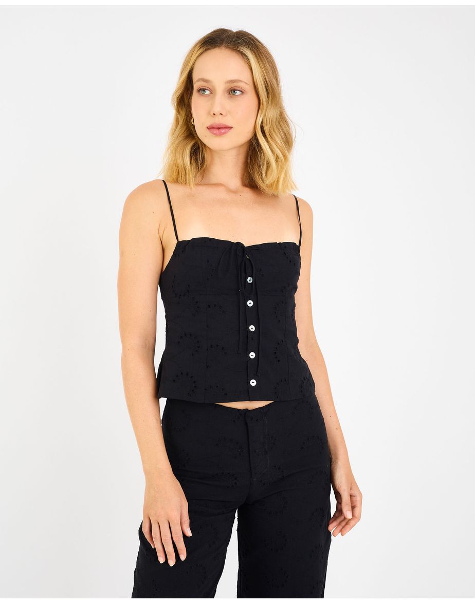 Blusa alça joy preto