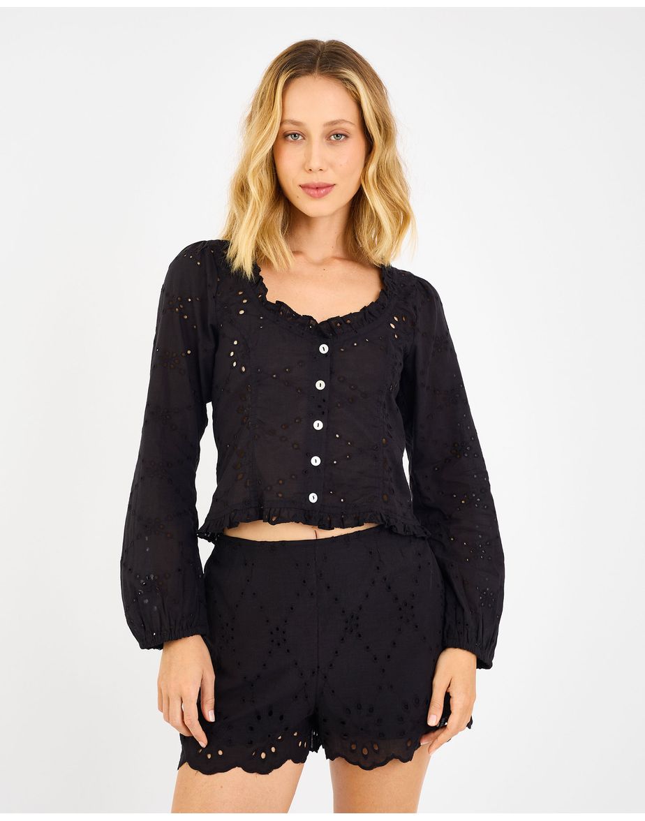 Blusa laise joy preto