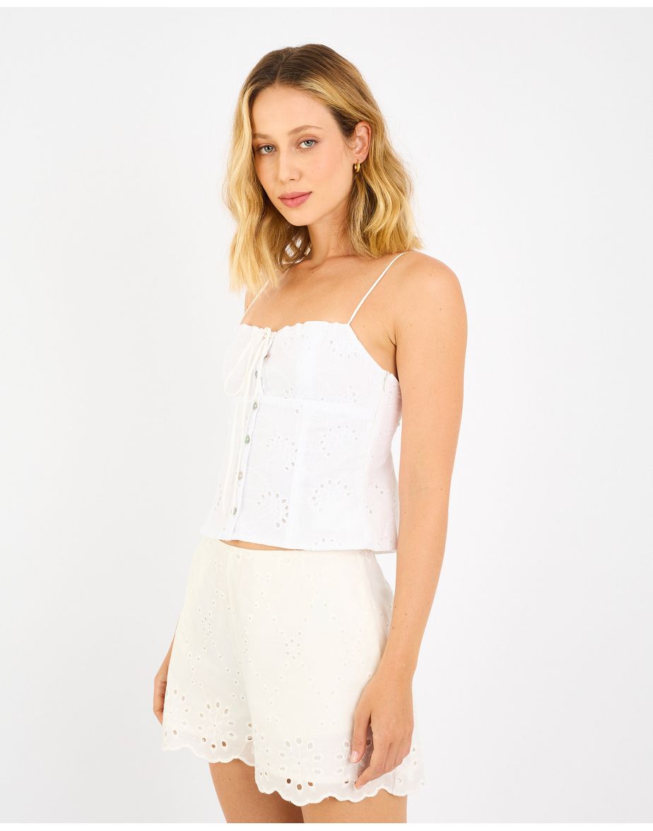 Blusa alça joy off-white