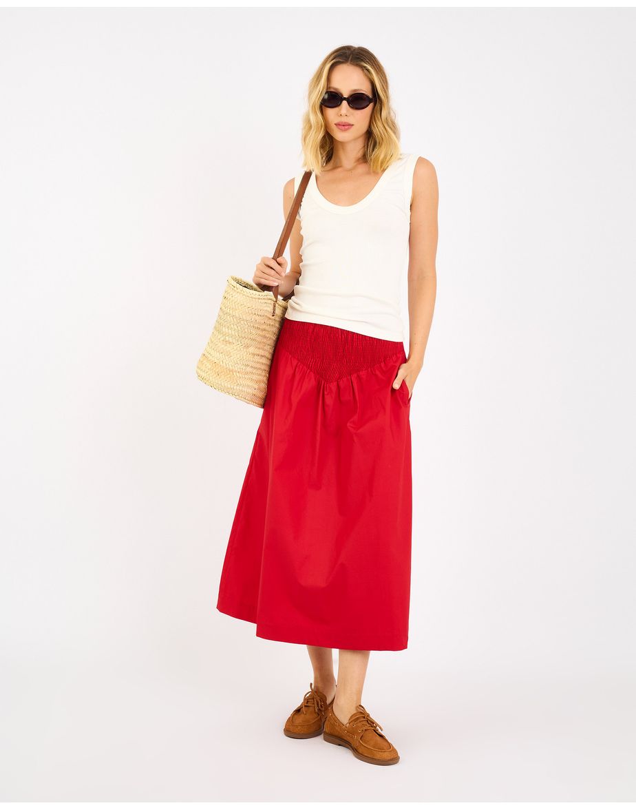 Saia lastex joy vermelho