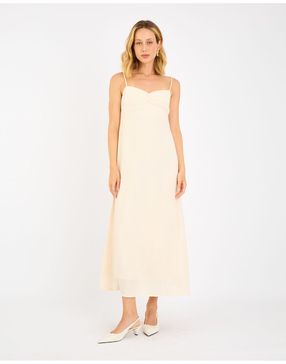 Vestido classico joy off-white
