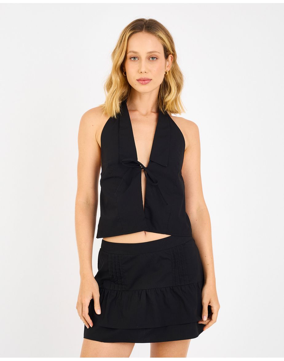 Top tricoline joy  preto