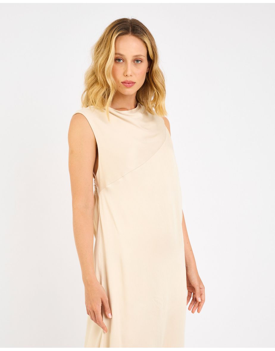 Vestido longo joy  off-white