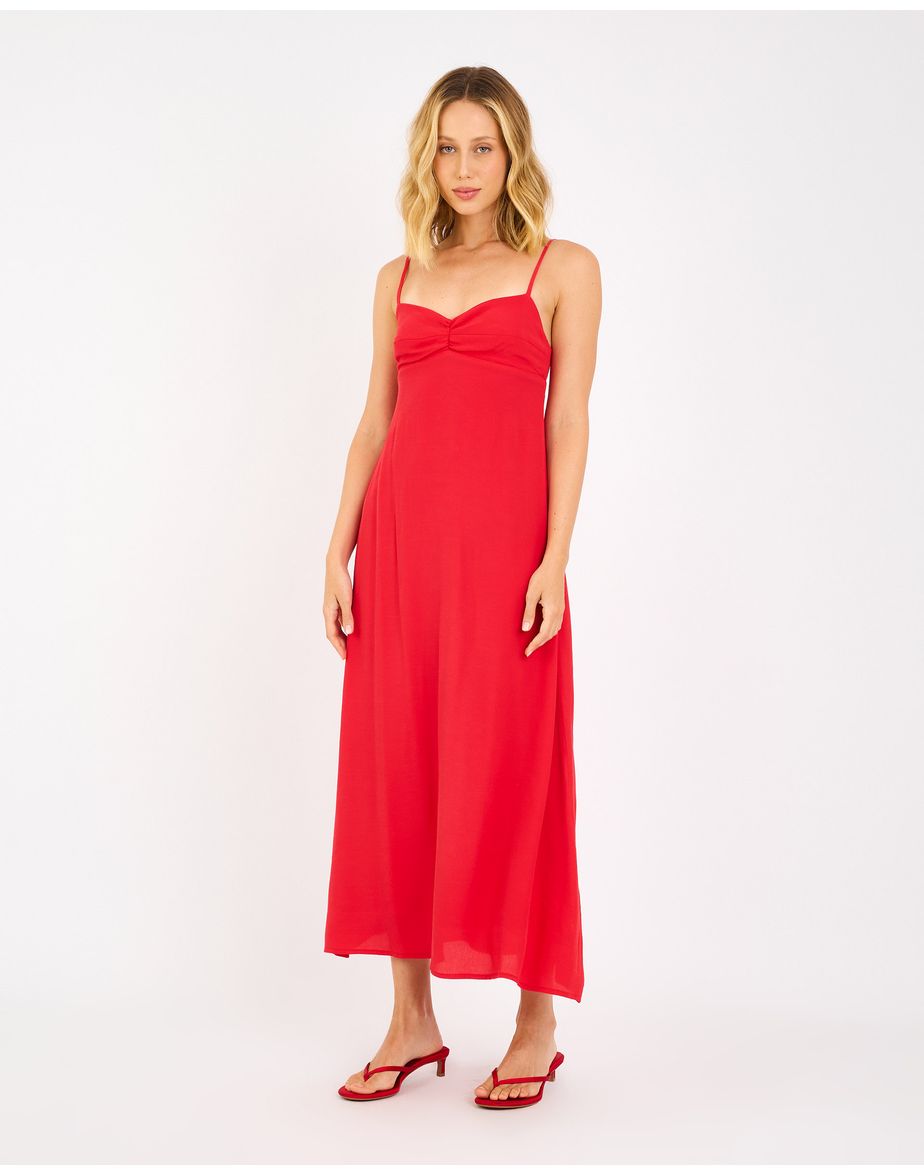 Vestido classico joy vermelho