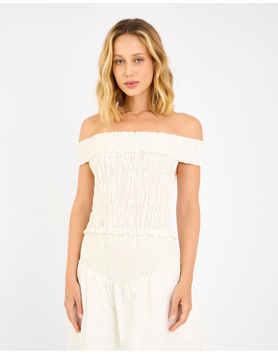 Top lastex joy  off-white