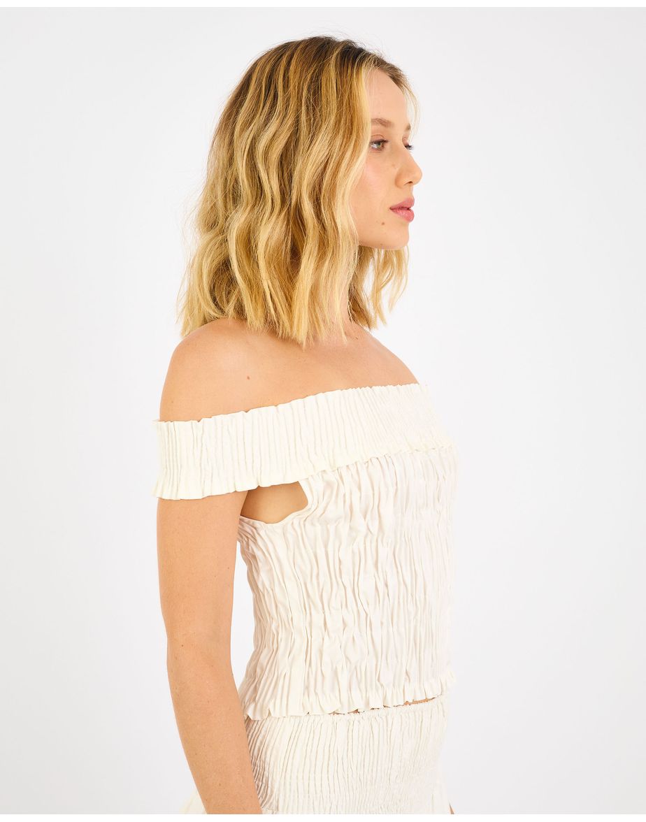 Top lastex joy  off-white