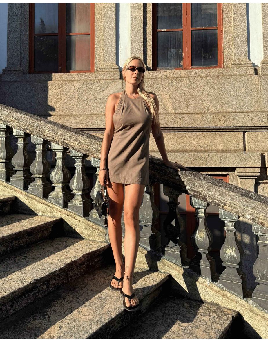 Vestido nyra ila marrom
