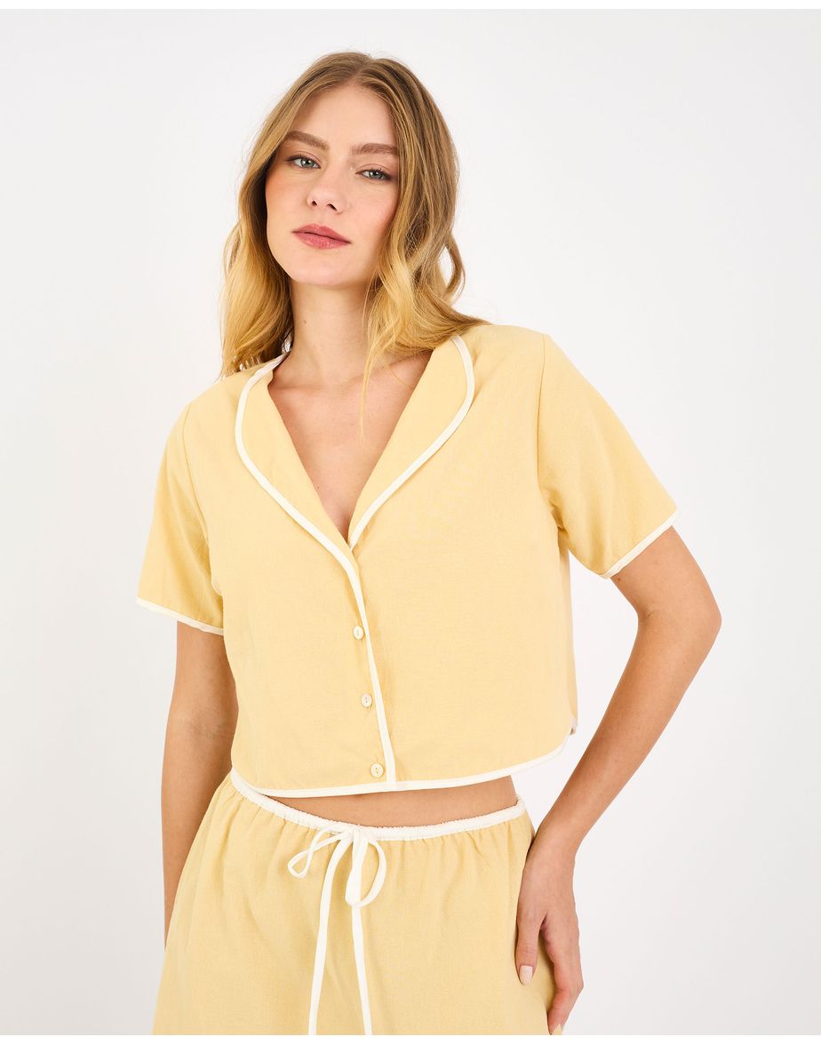 Blusa outline liz amarelo