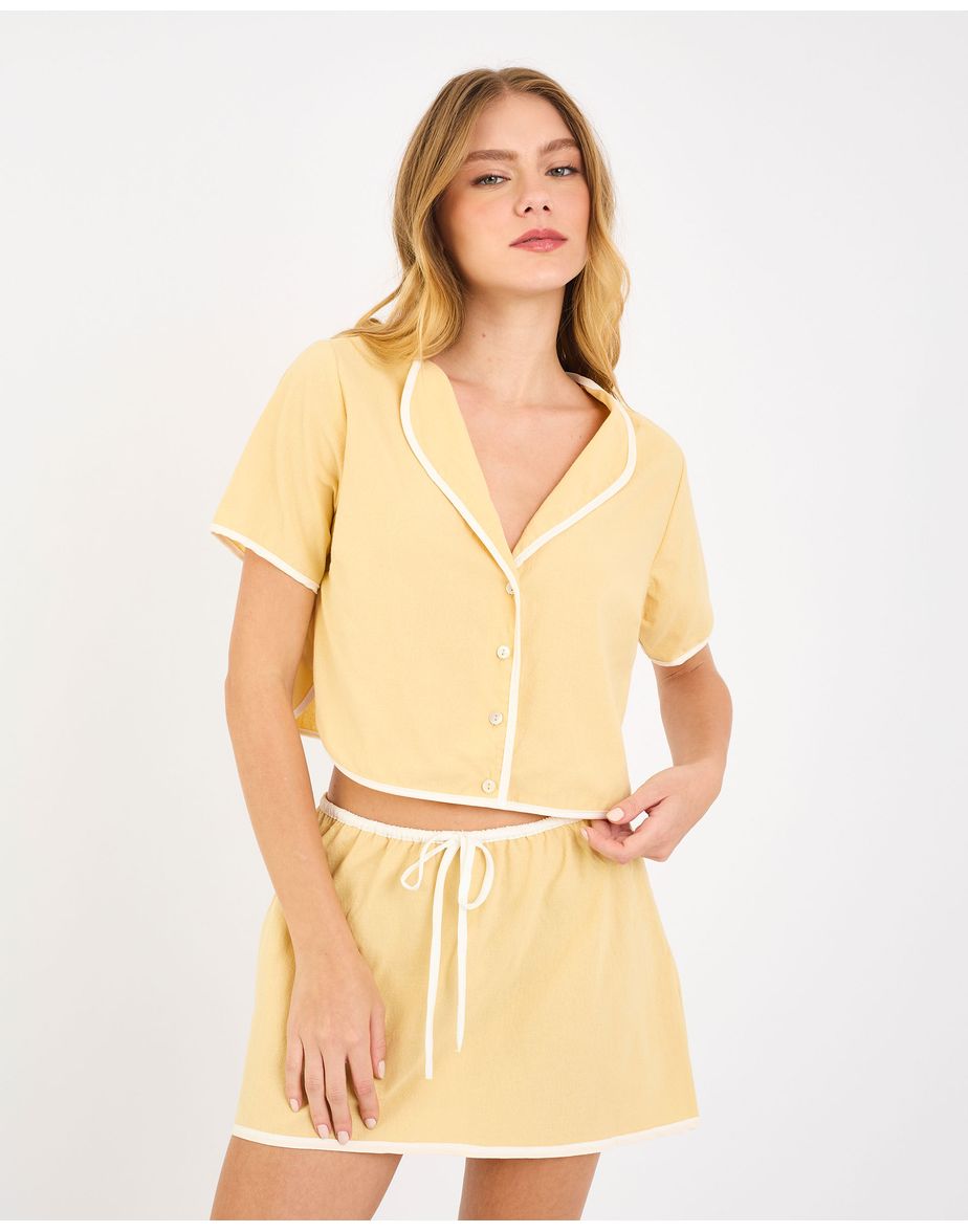 Blusa outline liz amarelo