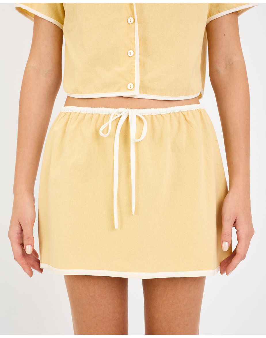 Saia outline liz amarelo