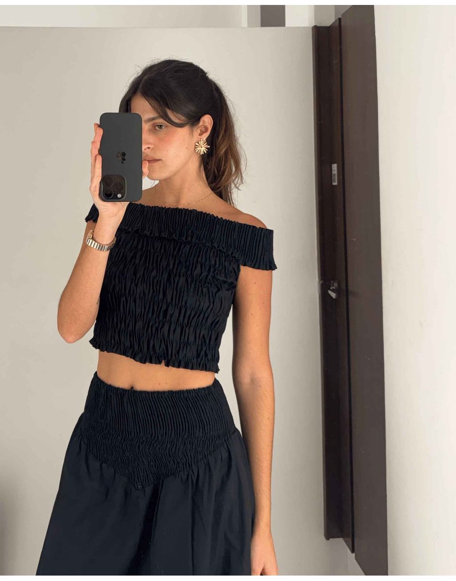 Top lastex joy  preto