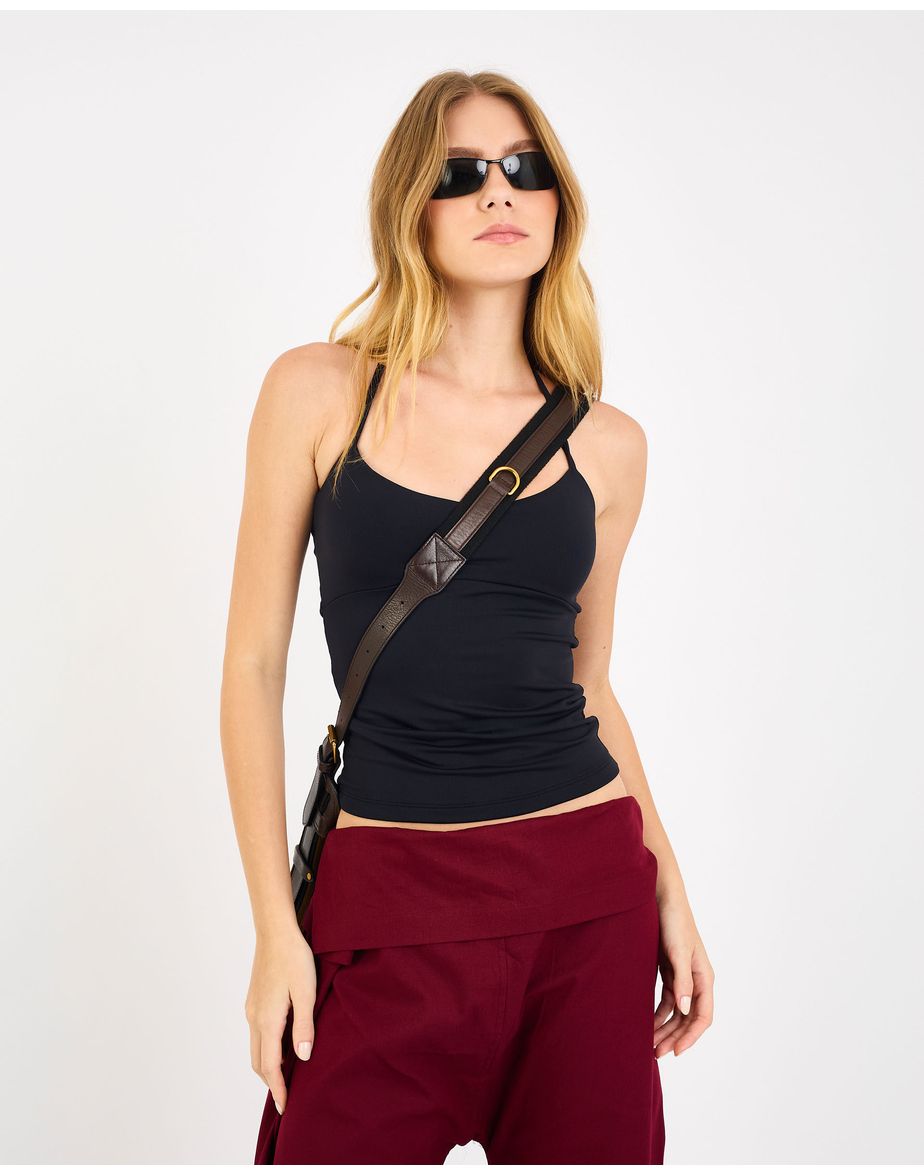 Blusa halter kiara gracie  preto