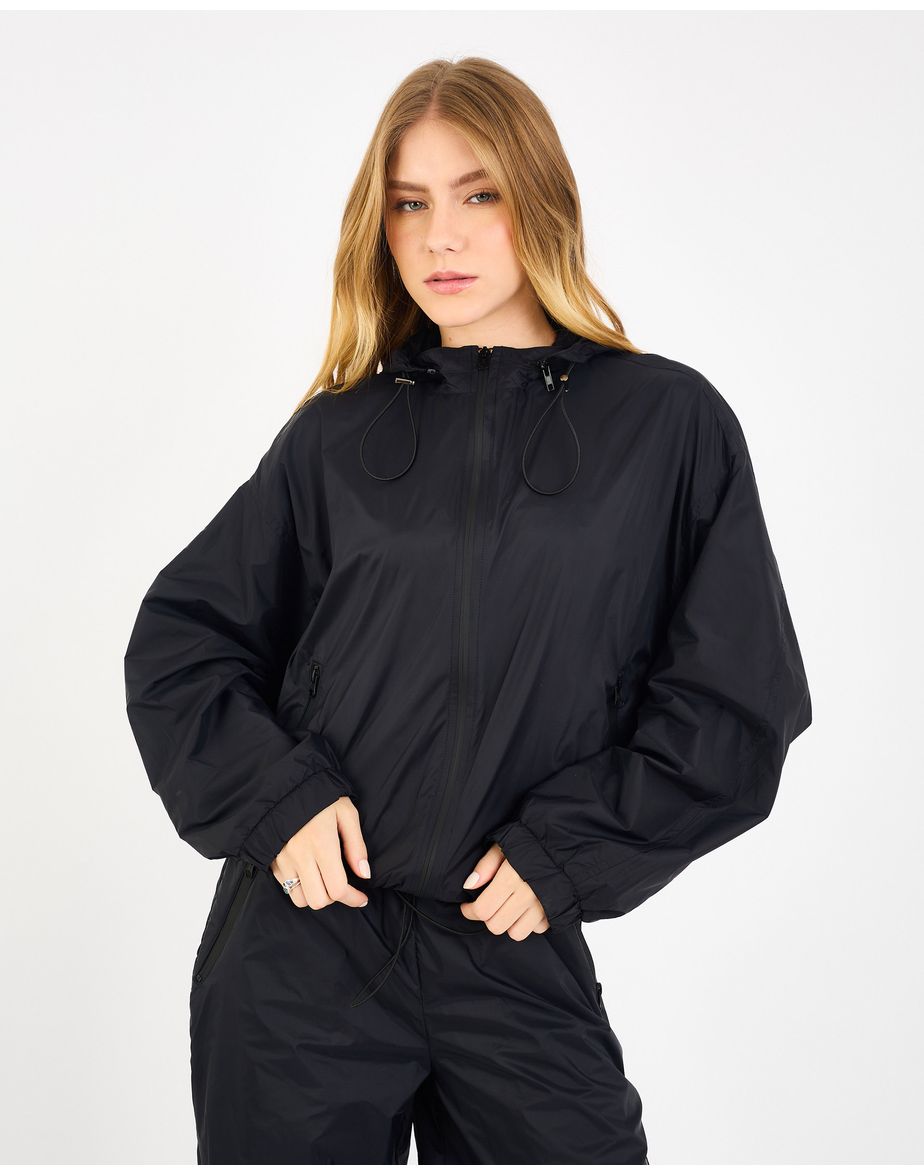 Casaco wind kiara gracie preto