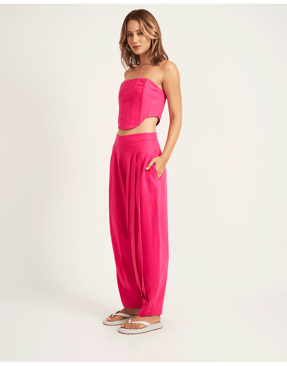 Calça prega tui rosa