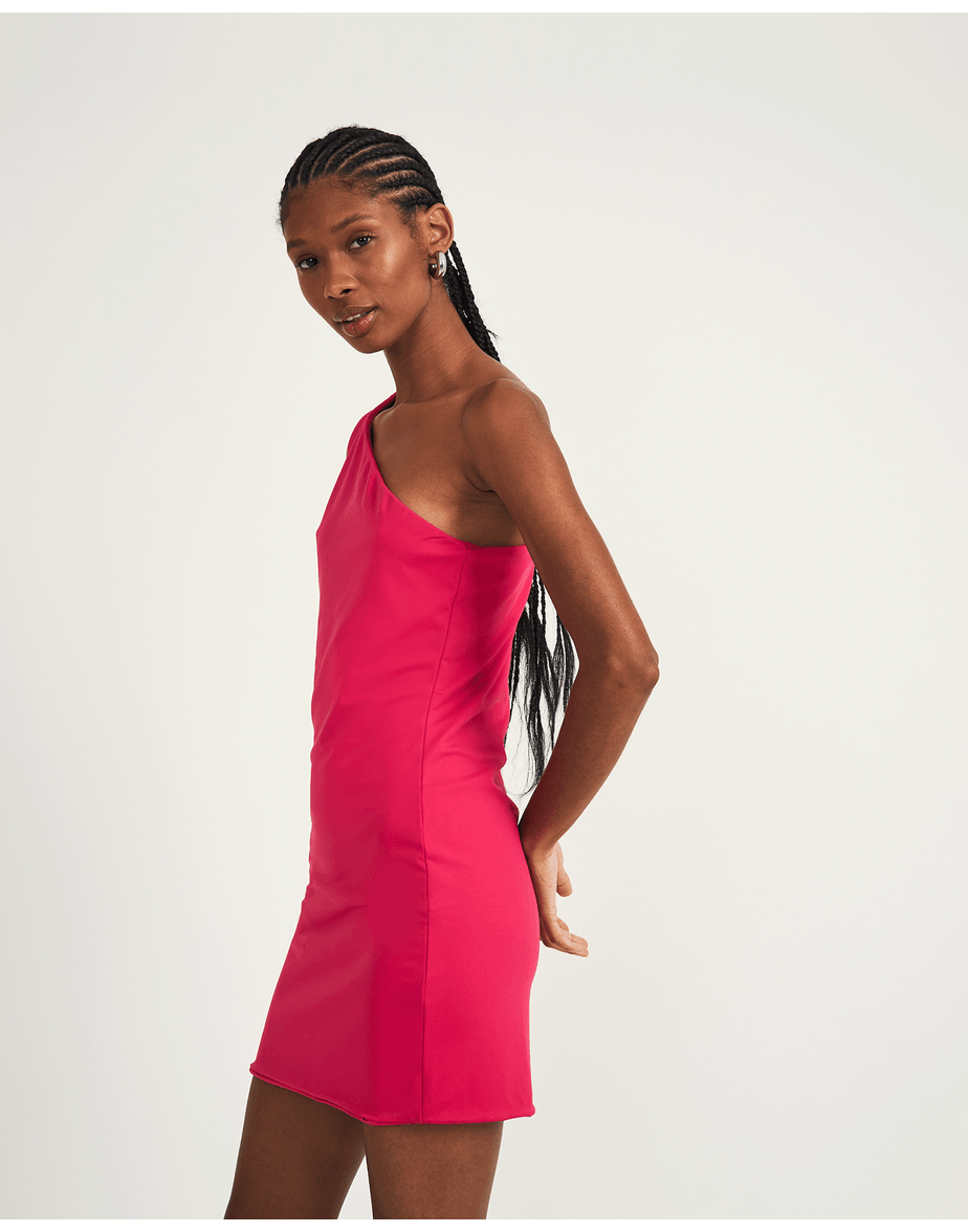 Vestido ombro gun vinho