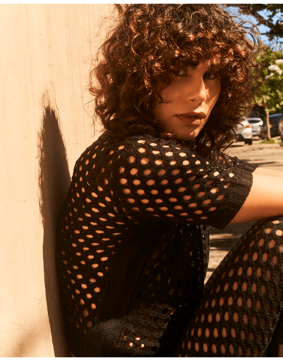 Blusa amanda lira tricot preto